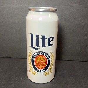 Miller Lite -Thick Aluminum Can Koosie Atlanta Falcons
